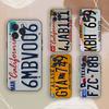 License Plate Phone Case for iPhone 17,16,15,14,13,12,11,Pro,X,Xs,Max,Plus Shockproof Cover