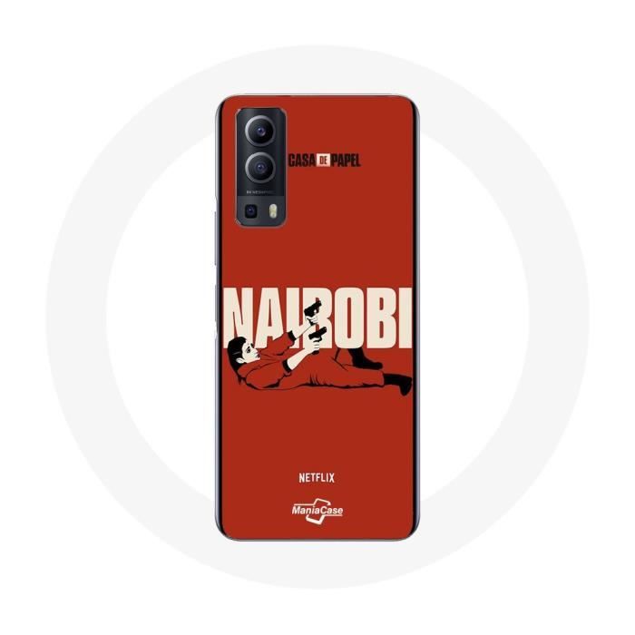 Case - Money Heist - Vivo Y72 - Soft - Red - Synthetic Protection