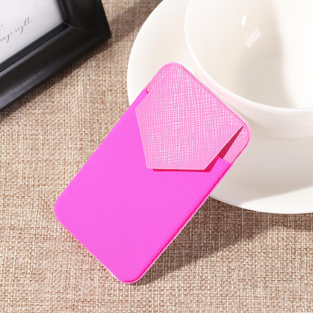 New Fashion Universal Phone Card Holder Fashion Lycra Cell Phone Pocket Wallet Case Slim Pocket Adhesive Sticker Card Holders