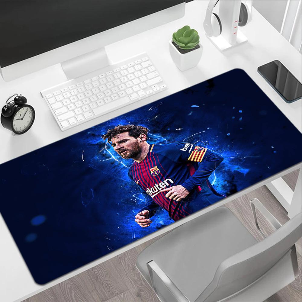 Barcelona FC Spieler Action Gaming Mauspads Gaming Laptop Mauspads Ultra-lange Schreibtischmatte Rutschfeste Gummibasis Perfektes Geschenk für Gamer