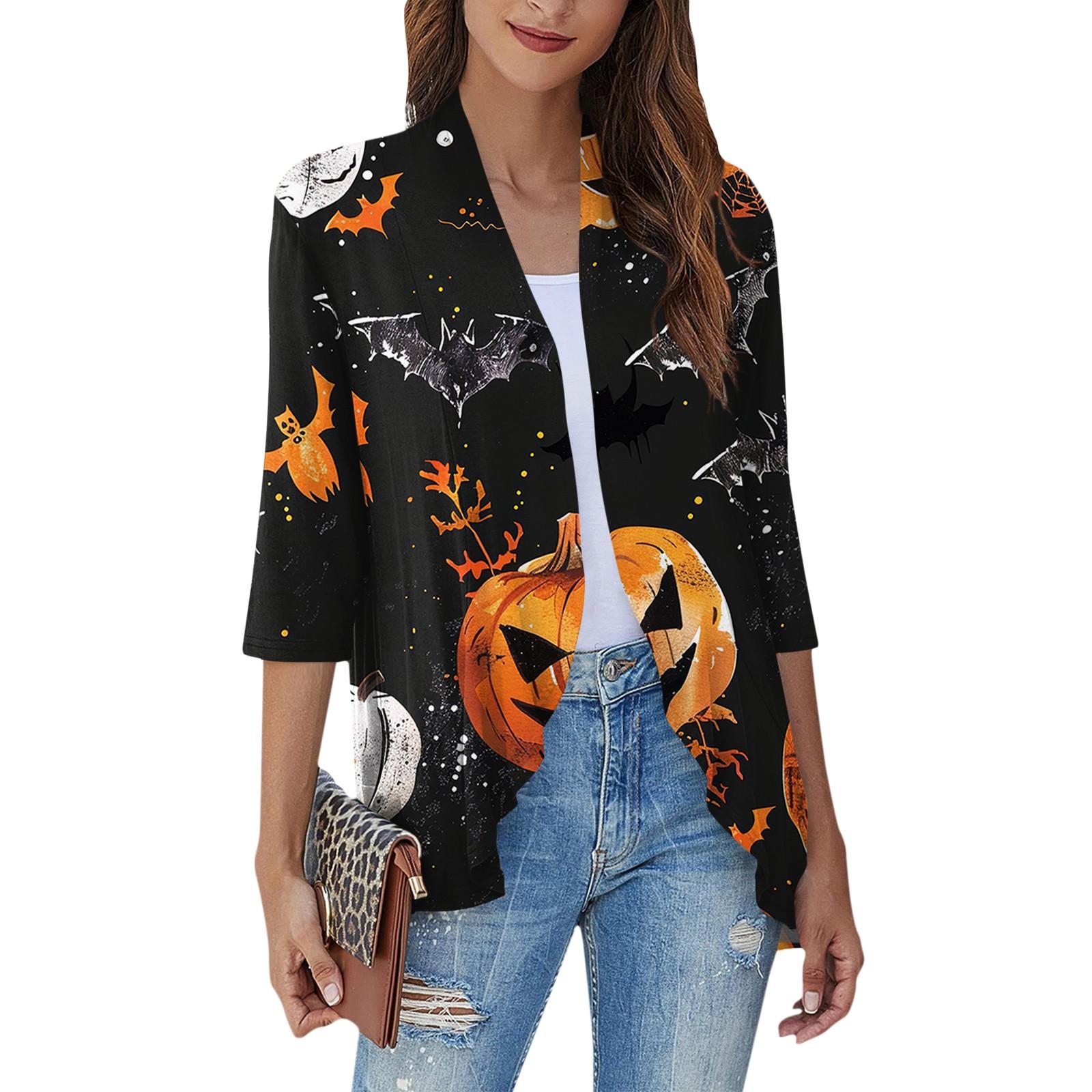 

Жіночий повсякденний модний кардиган з принтом і рукавами три чверті з м’якими драпірованими оборками L сірий колір