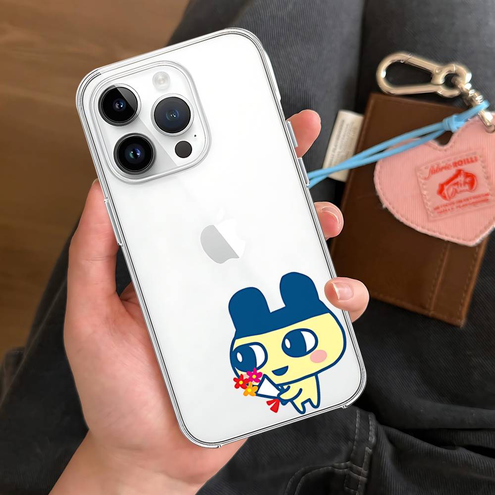 M-Mametchi Phone Case Soft Transparent Case For IPhone 17 16 15 14 13 12 11 Pro Max Mini Plus Shockproof Cover Case