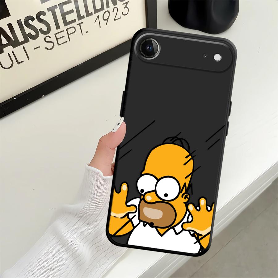 Fun S-simpsons Funda Phone Cover Phone Case for Apple iPhone 16 12 15 Pro 7 8 11 17 Pro Max XR XS MAX 13 14 Air