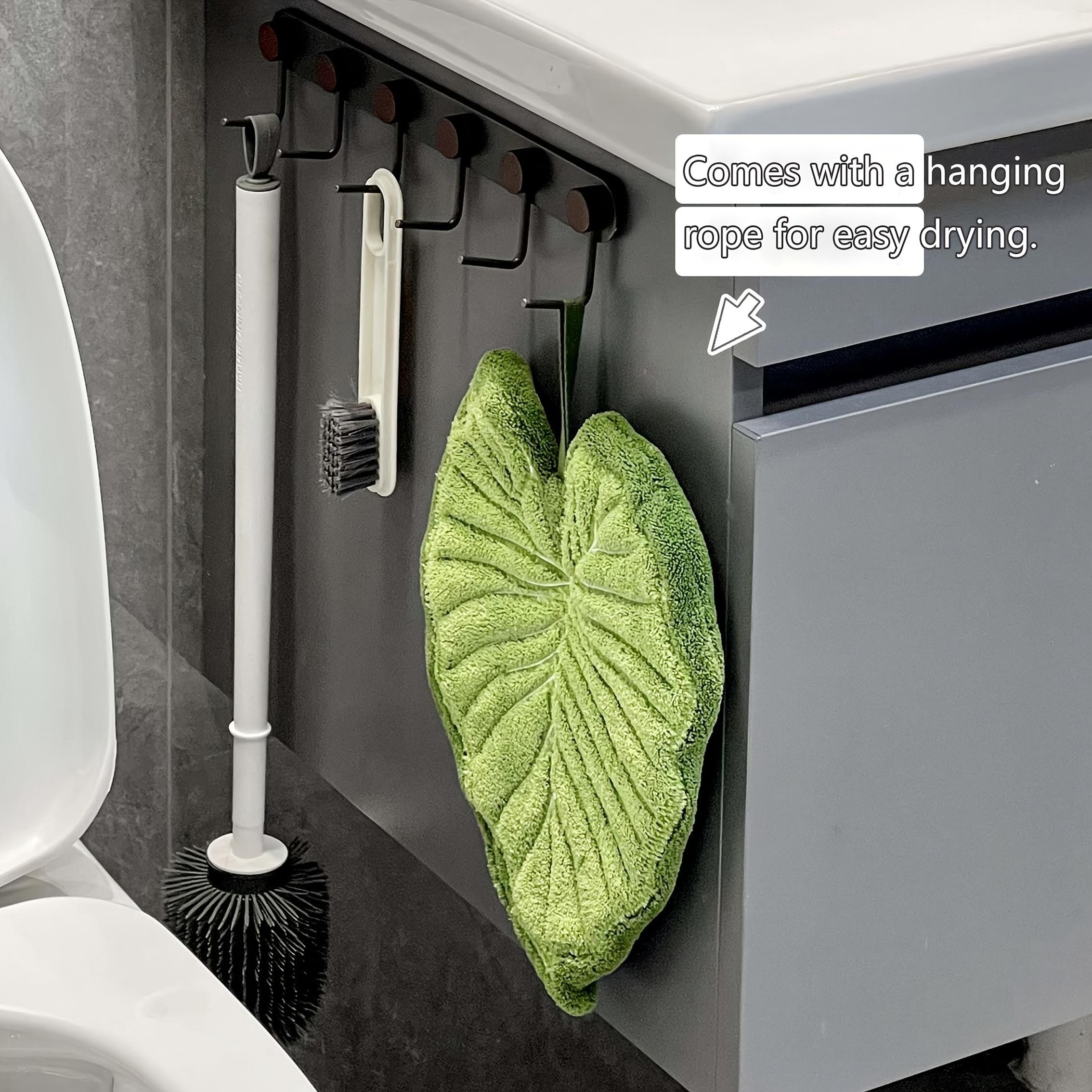 

Turtle Backed Bamboo Leaf Bathroom Towel Can Be Hung As An Absorbent Towel for Use in Bathrooms, Restaurants, Kitchens