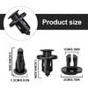 100PCS Bumper Fender Clips, 10Mm Fender Liner Clip Compatible With Honda CR-V Accord Civic Acura, 1PCS Fastener Remover 91503-SZ3-003