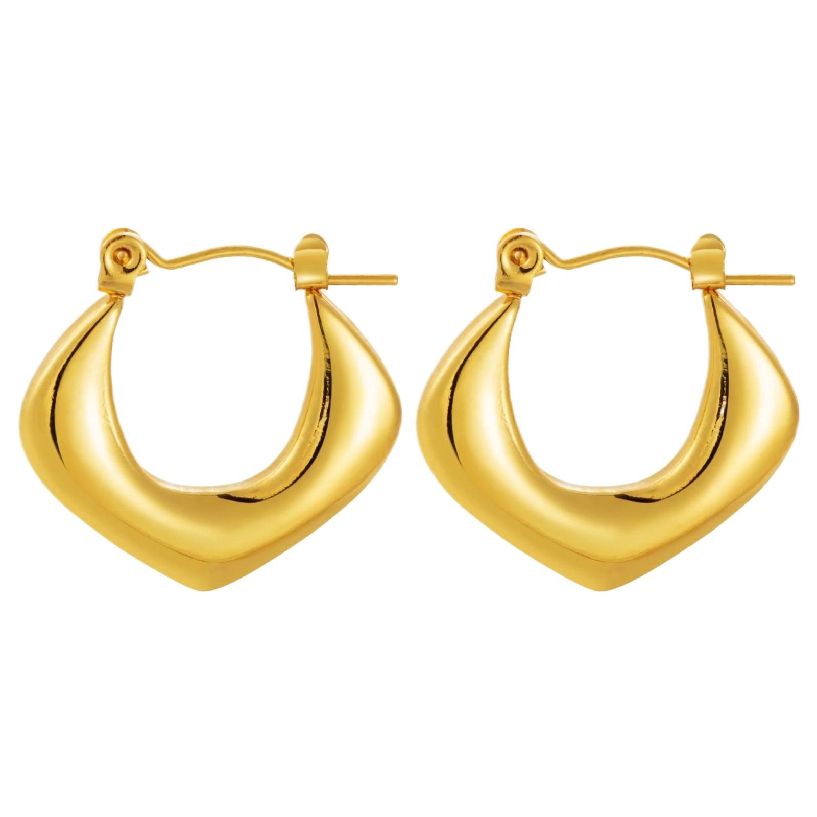 

Stainless Steel Earrings for Women Vintage Luxury Stylish Titanium Steel Jewelry one size