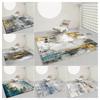 Premium Wash Abstrakter Teppich - Weiche Minimalismus Dekoration Große Fläche Rutschfeste Teppiche für Wohnzimmer Schlafzimmer Bettseite Waschbar