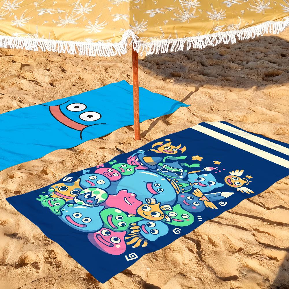 Cartoon Slime Dragon Quest Towel Quick Drying Beach Towels Are Suitable For Swimming Pools Camping Yoga And The Gym