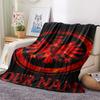 1PC Custom Name frankfurt football Patterned Flannel Blanket Suitable For All Seasons for Home Decor Warmth and Comfort Gifts Holiday Present_xia