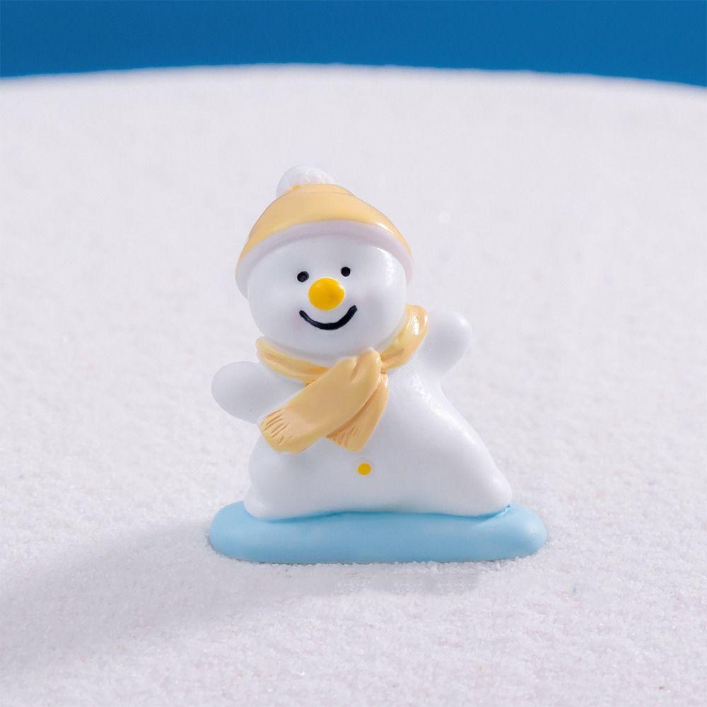 Cute Mini Snowman Ornament Cartoon Snowball Battle Snowman Ornaments Christmas Gifts