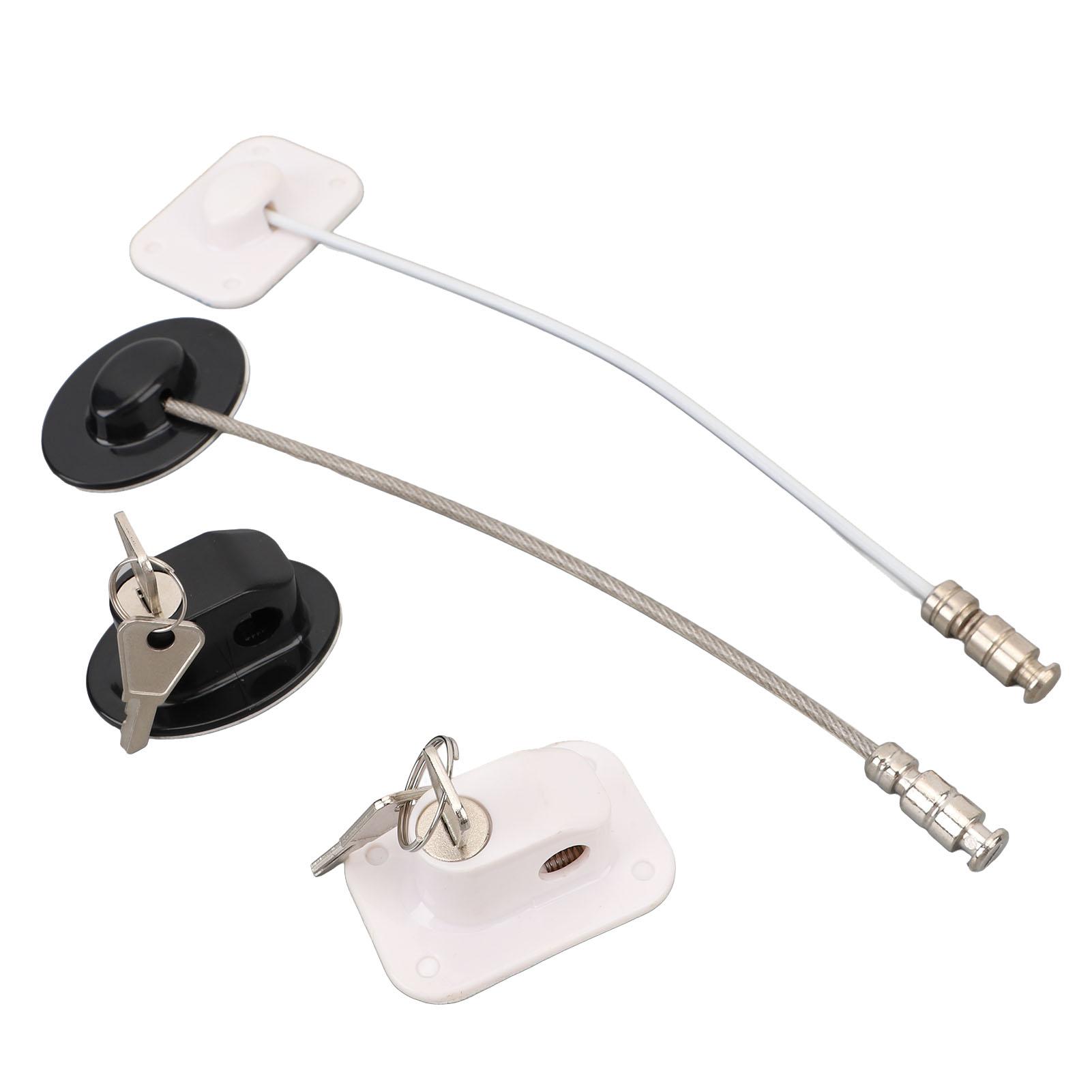 

2 шт. набор замков для холодильника прочный клейкий дырка свободный ABS дверной замок для холодильника защита от детей для шкафа