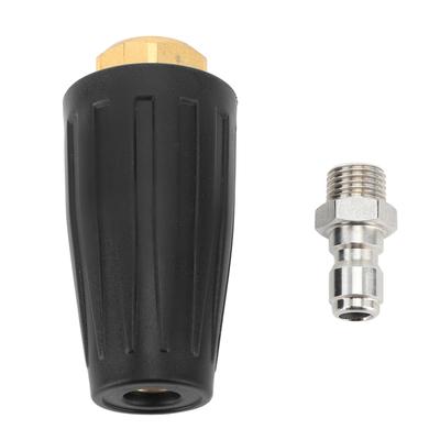 Pressure Washer Turbo Nozzle 1/4in Quick Connect Ceramic Core Copper 3000PSI Rotating Turbo Nozzle
