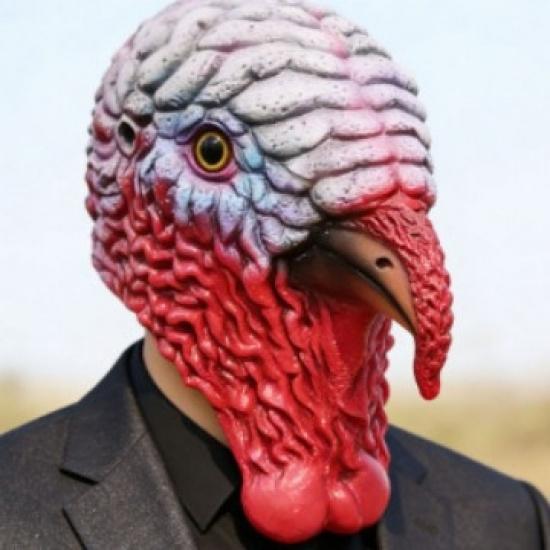

Easter animal mask, new turkey mask, Halloween party costume headgear, Thanksgiving latex turkey mask Turkey