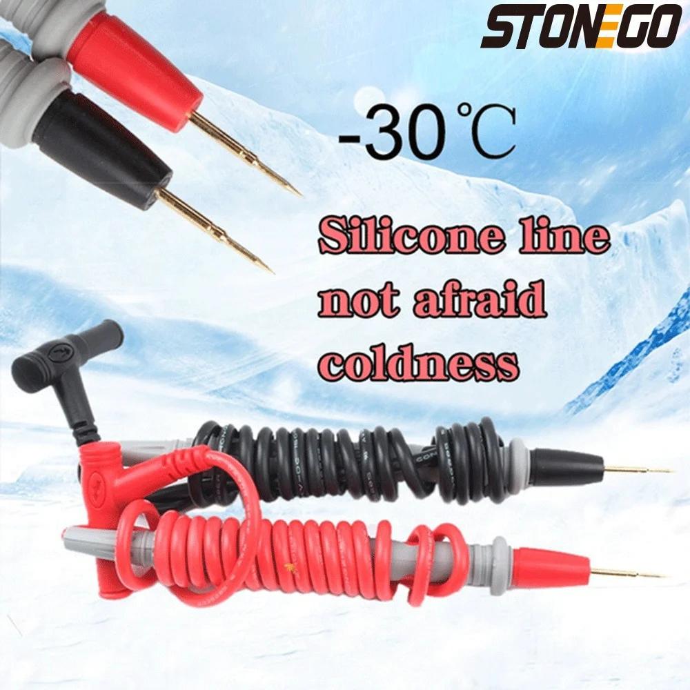Universal Digital Multimeter Probe Tester with Needle Tip 20A Test Lead Cable 1 Pair Professional Measuring Tool