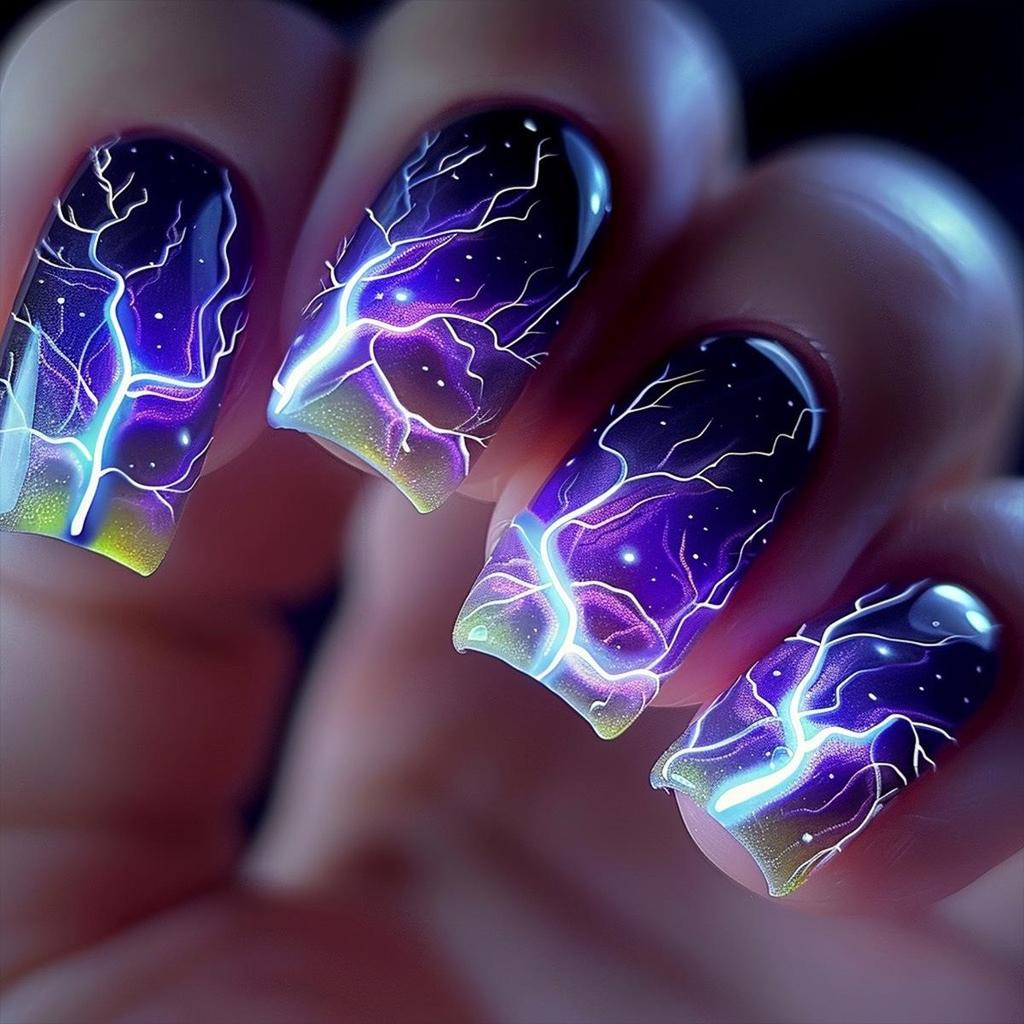 Pegatinas Desmontables para Uñas Estilo Europeo y Americano - Uñas Postizas Simples y Llevables