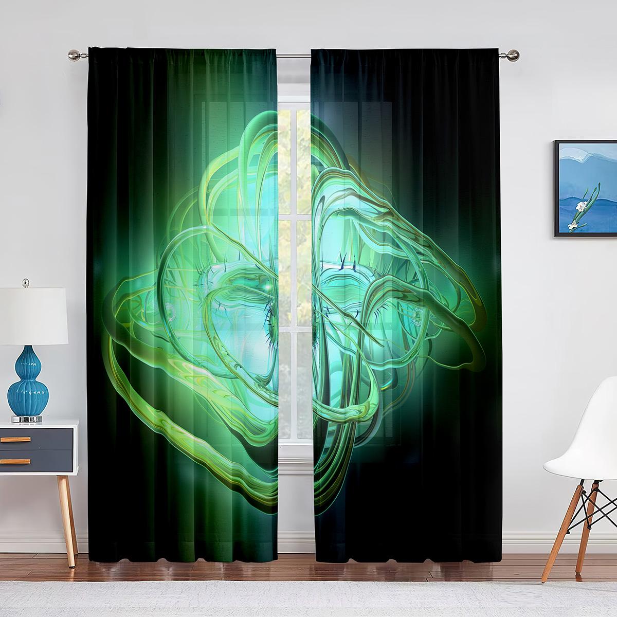 

Colorful Rainbow Curtain Geometric Pattern Curtain Abstract Curtain for Bedroom Living Room Window Thin Curtain 2panel 75%shade 100W130H(CM)40x51in&Grommet Top