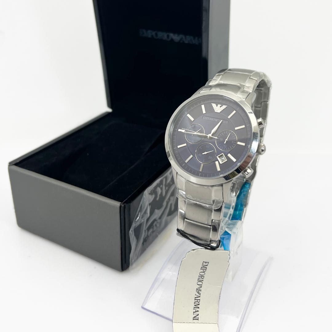 Used Good Condition Emporio Armani AR2448 Chronograph Men s Watch Working Item