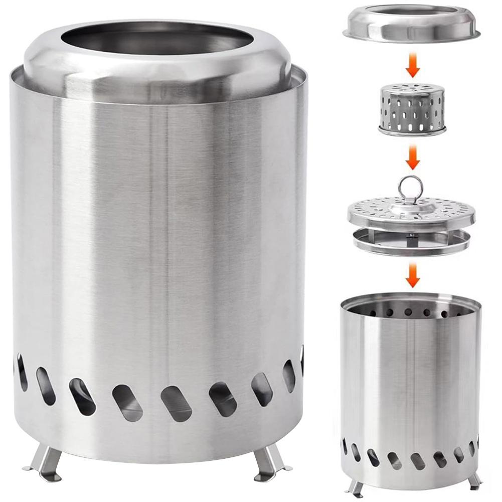 Smokeless Tabletop Fire Pit Indoor Outdoor Table Top Firepit Mini Fire Pit Wood Burning Or Pellet Fueled Portable Bonfire