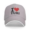 I Love Yuri Baseball Cap  Casual Hip Hop Hats Summer Couple Women Hiking Fishing Snapback Cap