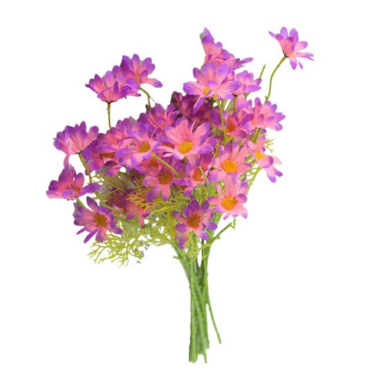 Artificial Flowers UV Resistant Fake Wildflowers with Stem for Indoor Outdoor Porch Patio