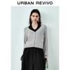 UR 2025 Fall Women's Contrast Halter Long Sleeve Knit Top