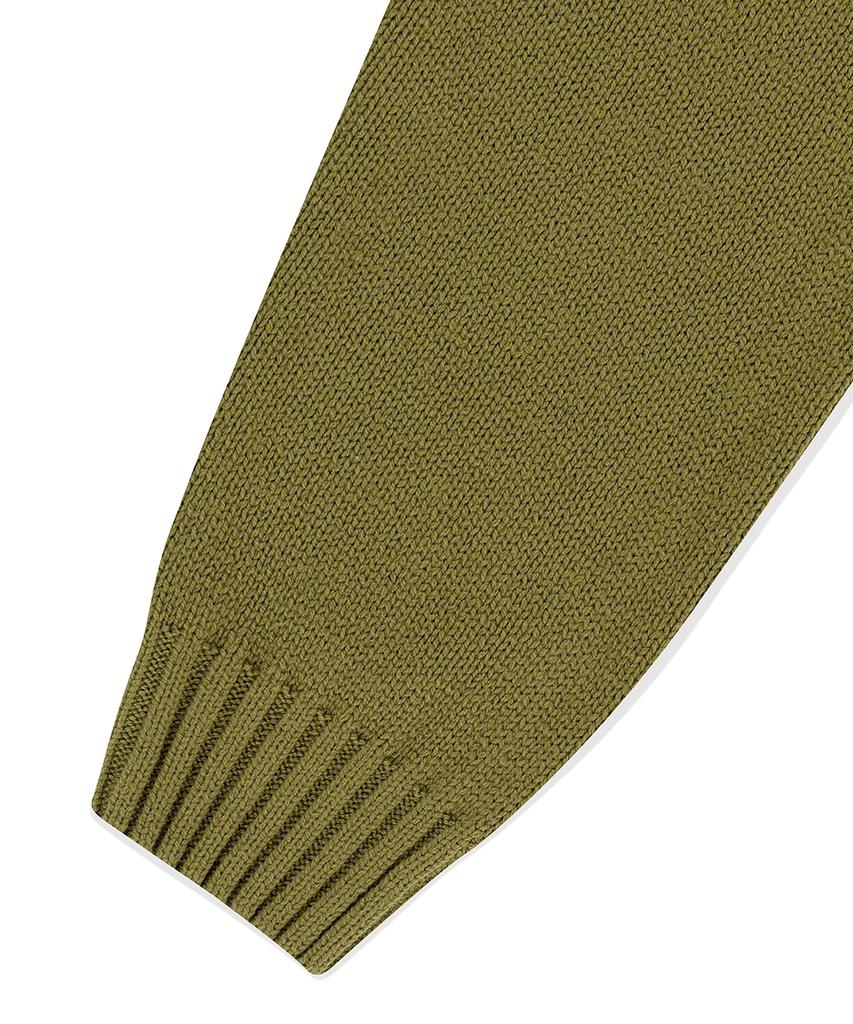MAHAGRID Mgd Cowboy Knit Sweater Olive(Mg2Efmk604A)