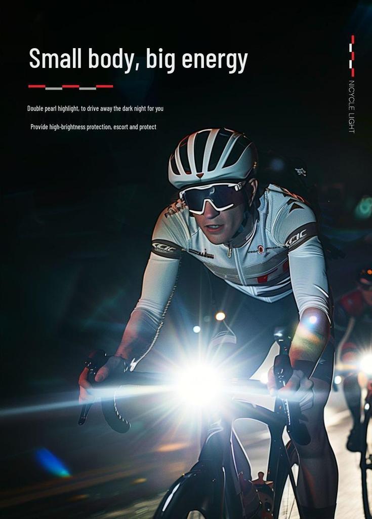 USB Rechargeable Bicycle Headlight with Digital Display, 900 Lumens, Quick Mount for Mountain and Road Bikes