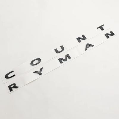 3d ABS Black Car Letters Countryman Logo Trunk Emblem Badge Decal For Mini Countryman R60 F60 U25 Cooper Sticker Accessories