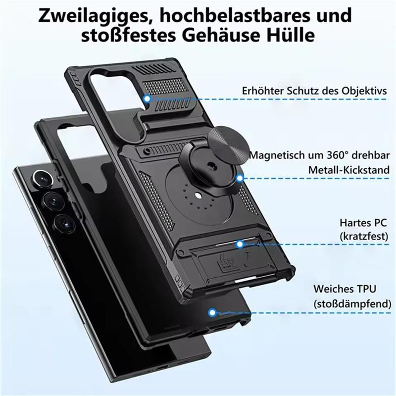 Magnetic Rotated Ring Kickstand Phone Cases For Samsung Galaxy A56 A16 A36 A55 A35 A15 A14 5G A26 Case Shockproof Wallet Cover