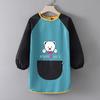 Children's Waterproof Art Smock with Logo - Reversible Apron for Painting and Eating  