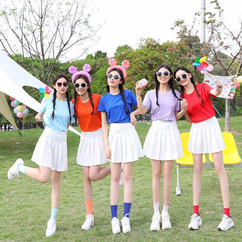Skládaná sukně ve stylu K-Pop pro taneční a roztleskávačské uniformy