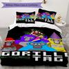 Gorilla Tag Cartoon Print Pattern Bedding,Quilt Set Quilt Cover Pillowcase Home Birthday Gift (1*duvet Cover+2*pillowcase,without core)ZSJT0917155