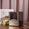 Black Carbon Fiber Single Watch Winder - Automatic Electric Rotator for Mechanical Watches.