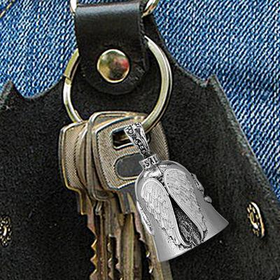 Dzwonek Rowerowy AngelGuardian Dzwonek Motocyklisty Przenośne Akcesoria Motocyklowe Biżuteria na Szczęście Dla Motocyklistów Prezent Urodzinowy