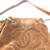 CHANEL vintage CC Mark Triple Coco Cocoball Fringe Tassel Shoulder bag Tote Bag