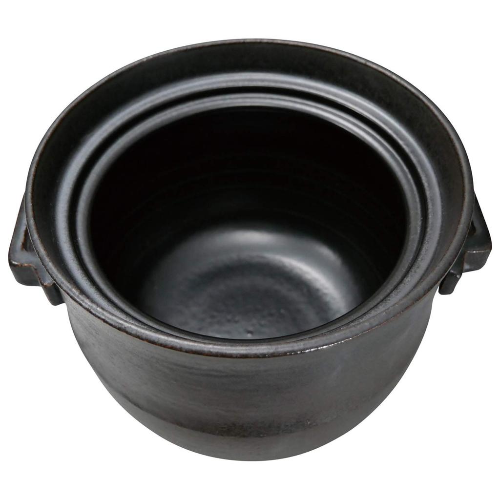 Suzuki Banko Ware Rice Cooker, 4-cup capacity, Black, 2061-4028, 2300ml