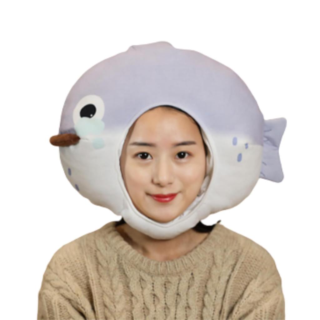 [Uccellino] Fish Headgear, Cosplay, Halloween, School Play, Fish Costume (Pufferfish)