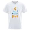 Summer Unisexs Tshirt High Quality 100 Cotton Funny JAVA Design Printing Casual Cool Oneck Tshirt Unisex Top for Unisex Hip Hop Tee