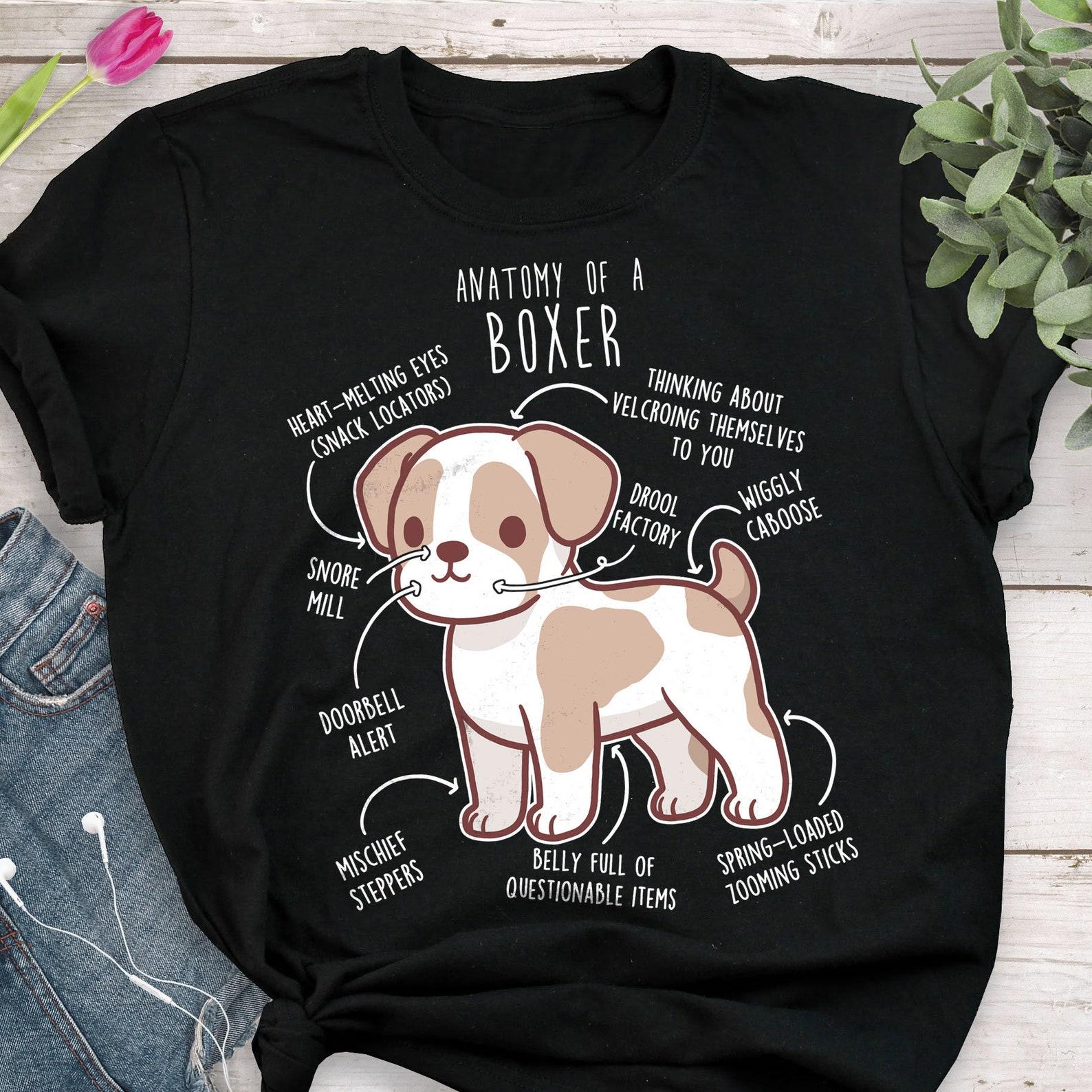 Parti Color Boxer Dog Shirt, , , Funny Dog Lover Gift, White Brown Boxer Mom, Boxer Dad, Cute Dog T-shirt, Pet Tee, Animal Lover 150