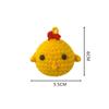 Cute Handwoven Positive Energy Duck Ornaments Handmade Crochet Plush WoolChick Duck Dolls Home Room Decor Christmas Party Gift