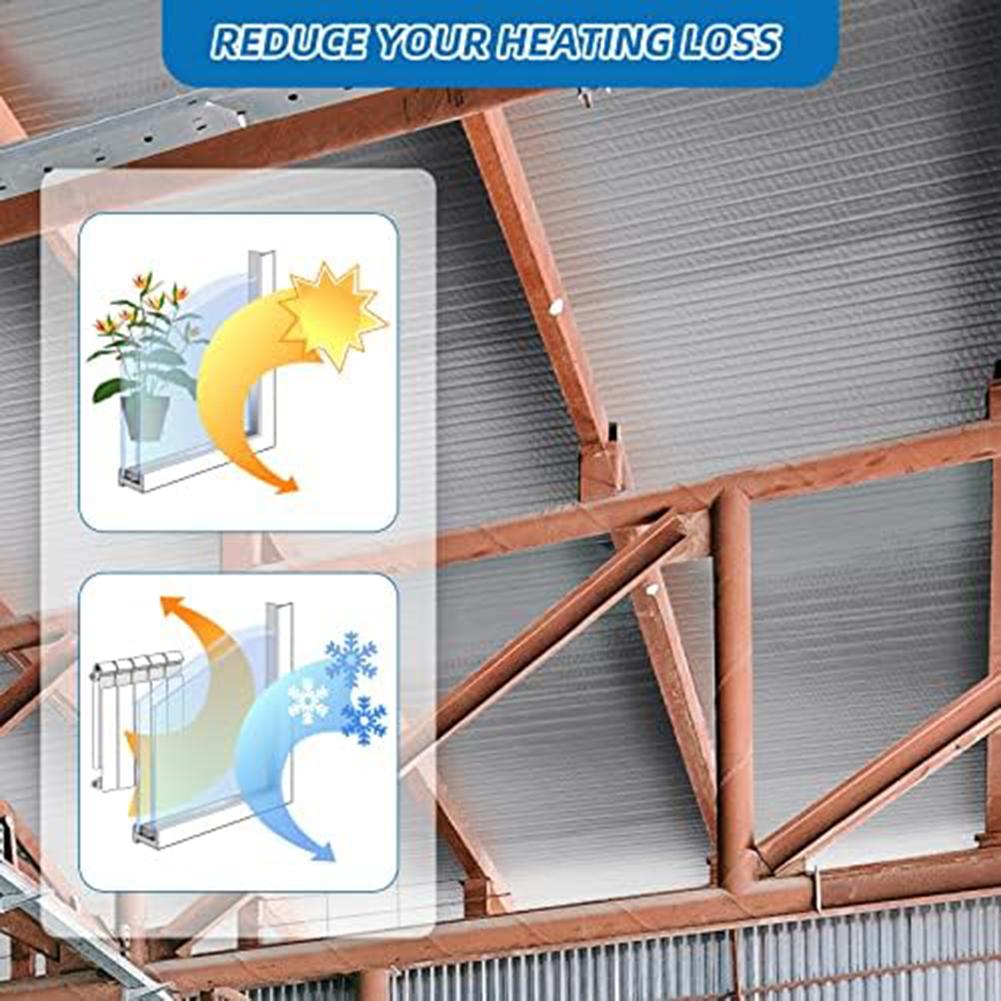 Bubble Foil Insulation Multi-Purpose Double Aluminium Radiator Heat Loft Wall Used For Various Purposes Such As Ceiling, Cold