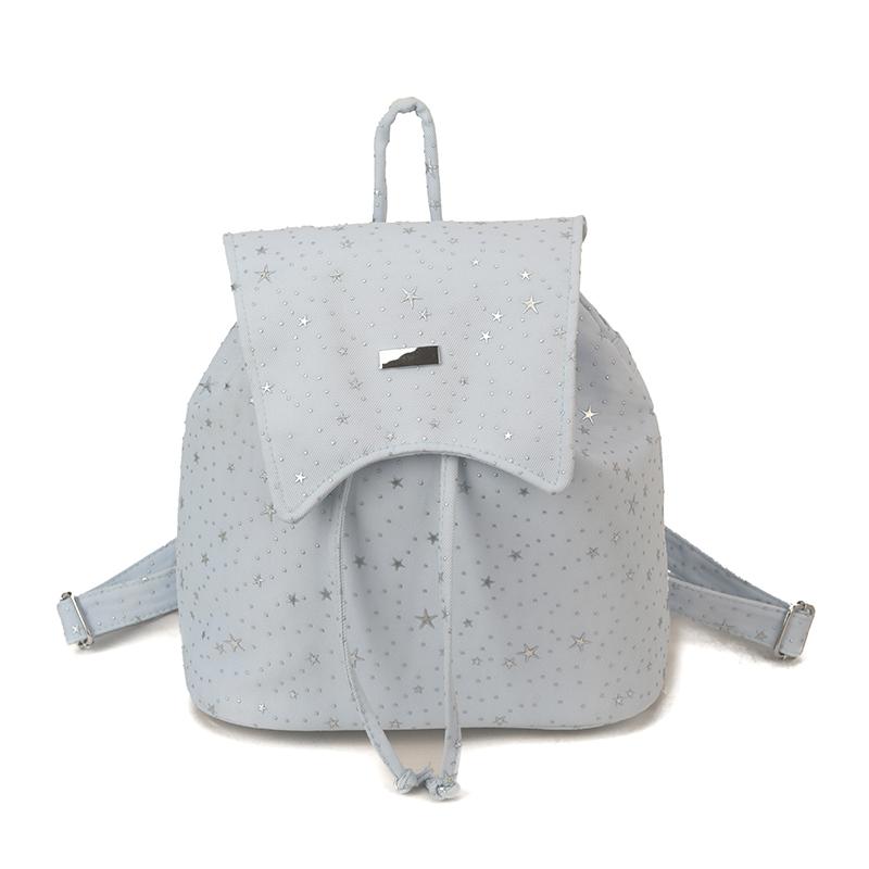 Korean Style Cute Star Rhineste Backpack – Women's Mini Drawstring Backpack for School, Travel & Daily