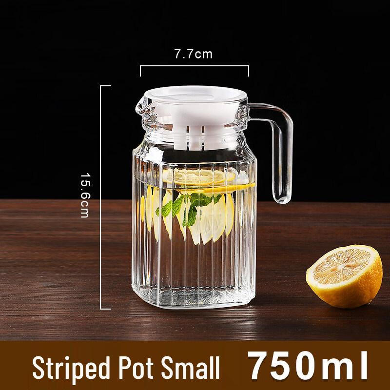 ZISIZ Large Capacity Glass Water Kettle & Tea Pot