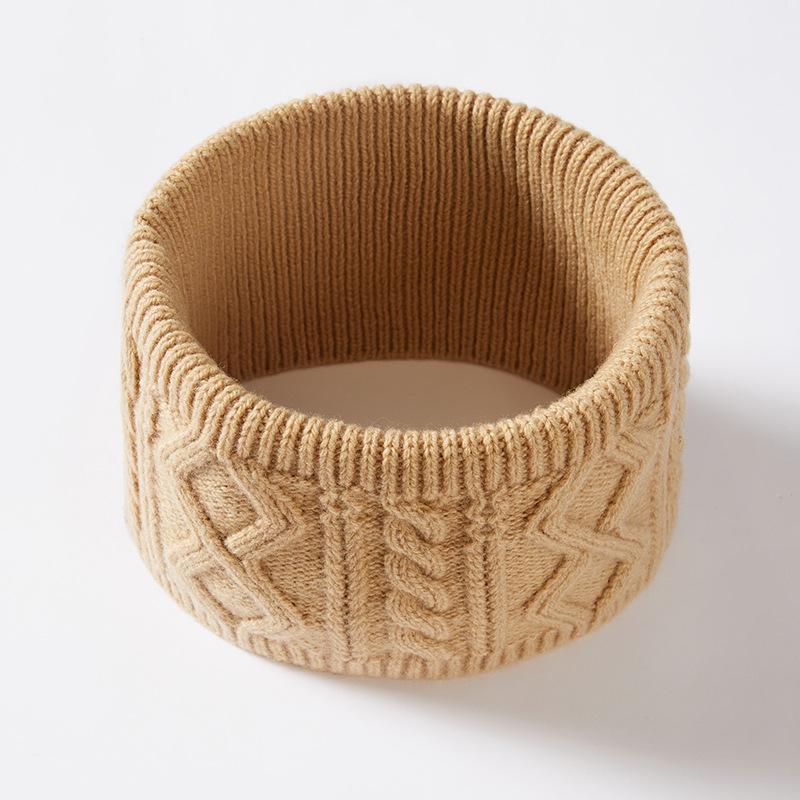 Knitted hat men's wool winter warm ear protection wool hat scarf set women's outdoor anti-cold
