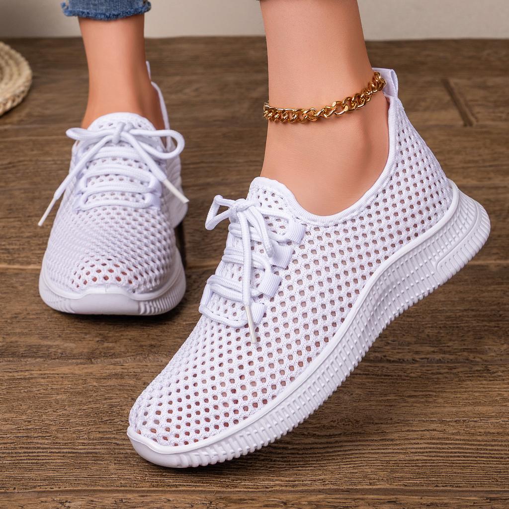 Spring Autumn New Style Casual Sports Sneakers for Women, Polyurethane Breathable Sports Shoes, Women's Mesh Shoes