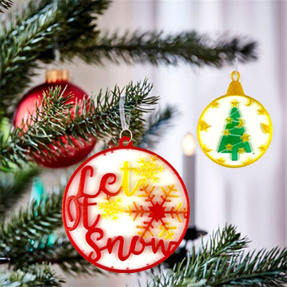 Pendant Clay Mold Cake Tools Christmas Ball Mold Silicone Moulds Keychain Molds Jewelry Making Tool