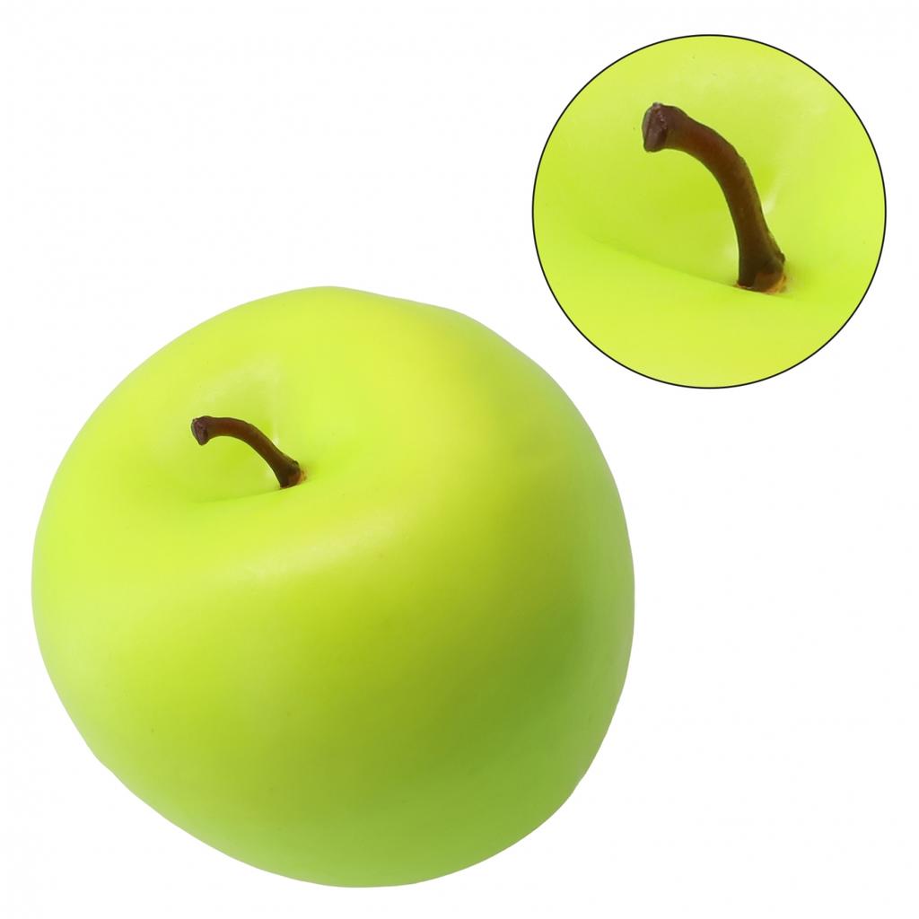 Home Shop Party Decor Lifelike Artificial Fruit for Kitchen Display (Red)