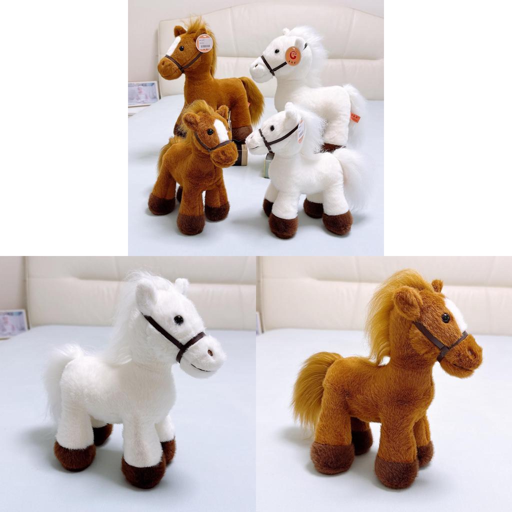 Plush Horse Toy With Short Pile For Kids And Home Decor