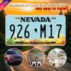 Printing Retro Nevada Aluminum License Plate- Wall Hanging Decorative Plate, 11.81x 5.9inch UV Printed Metal Sign Suitable for