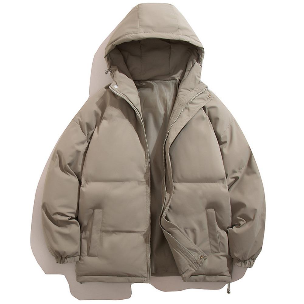 

Хлопковая одежда для улицы, осень-зима, новая однотонная теплая хлопковая одежда с капюшоном, модные свободные и универсальные мужские куртки 4XL